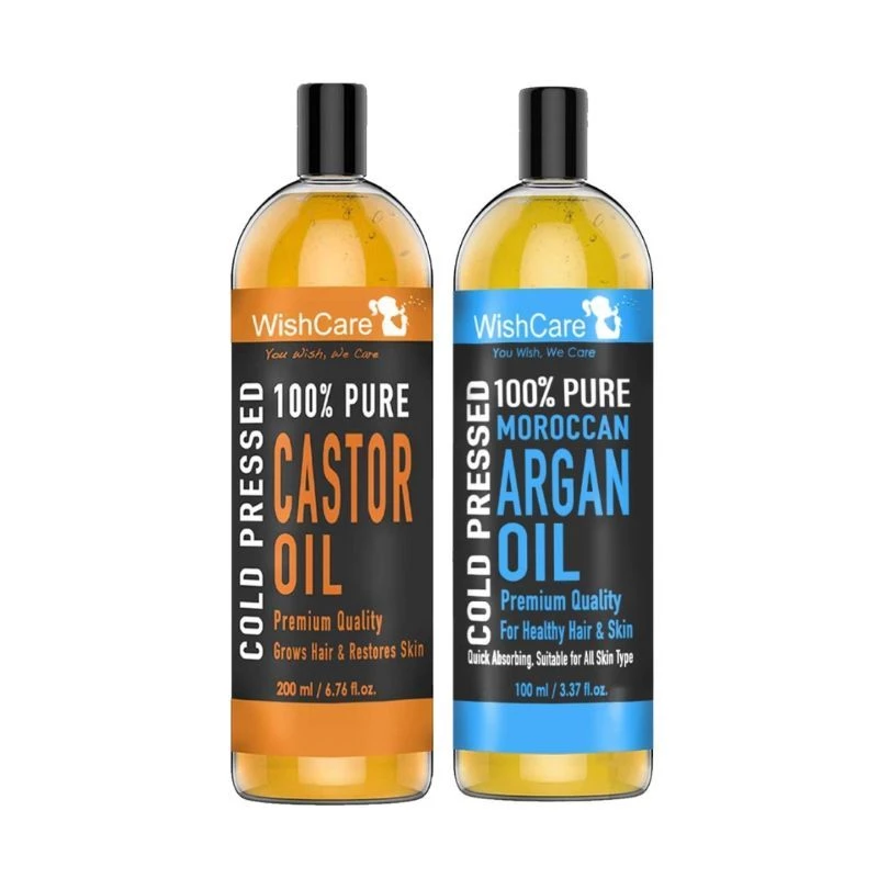 Wishcare Premium Cold Pressed Castor Oil & Pure Moroccan Argan Oil, 300 ml-6.webp